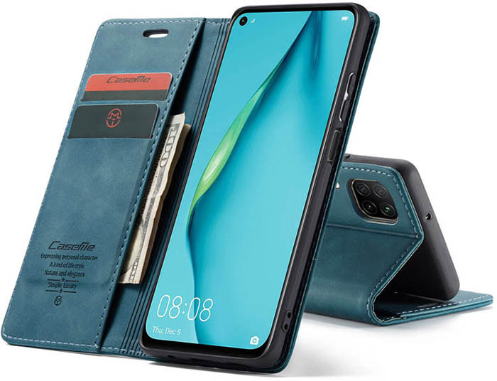 CaseMe Huawei P40 Lite Wallet Kickstand Magnetic Flip Leather Case