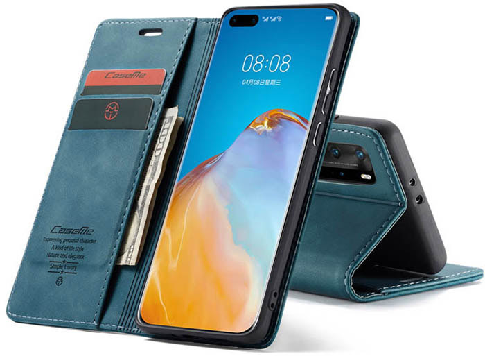 CaseMe Huawei P40 Pro Wallet Kickstand Magnetic Flip Leather Case