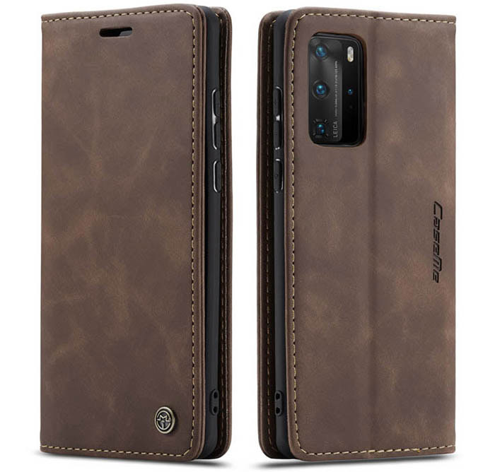 CaseMe Huawei P40 Pro Wallet Kickstand Magnetic Flip Leather Case