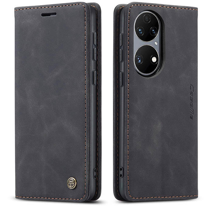 CaseMe Huawei P50 Wallet Kickstand Magnetic Flip Leather Case