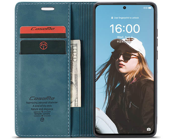 CaseMe Huawei P50 Wallet Kickstand Magnetic Flip Leather Case