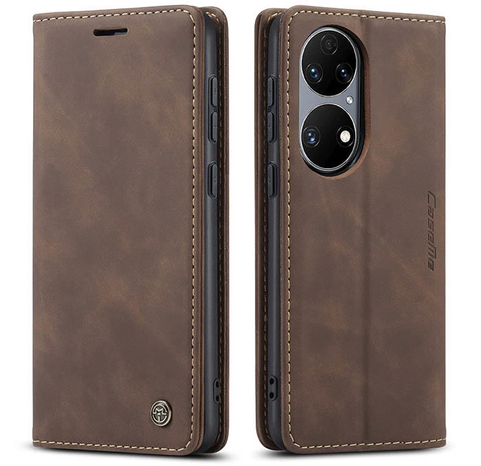 CaseMe Huawei P50 Wallet Kickstand Magnetic Flip Leather Case