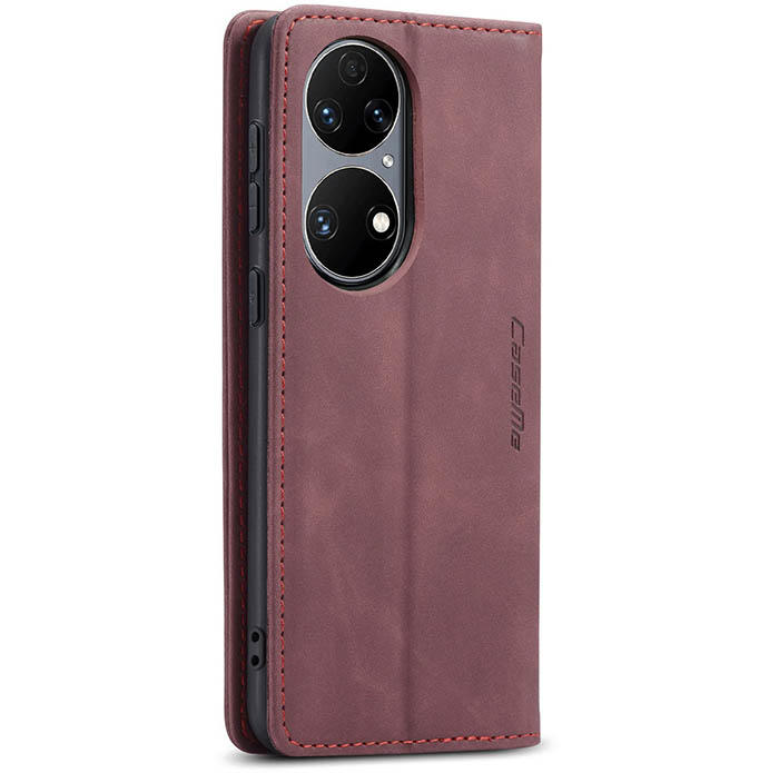 CaseMe Huawei P50 Wallet Kickstand Magnetic Flip Leather Case