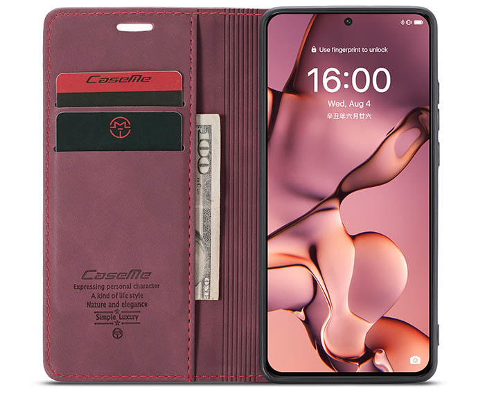 CaseMe Huawei P50 Wallet Kickstand Magnetic Flip Leather Case