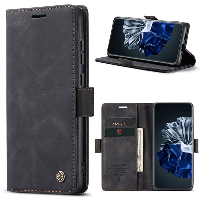 CaseMe Huawei P60 Pro Wallet Suede Leather Case