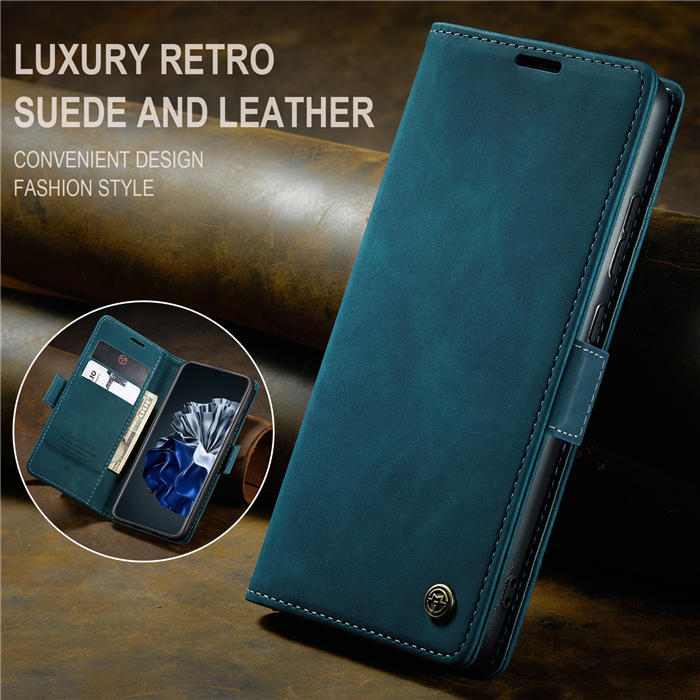 CaseMe Huawei P60 Pro Wallet Suede Leather Case