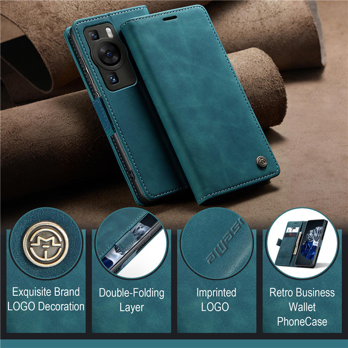 CaseMe Huawei P60 Pro Wallet Suede Leather Case