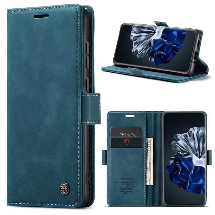 CaseMe Huawei P60 Pro Wallet Suede Leather Case