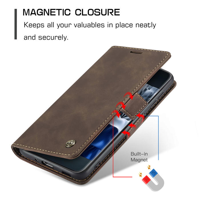 CaseMe Huawei P60 Pro Wallet Suede Leather Case