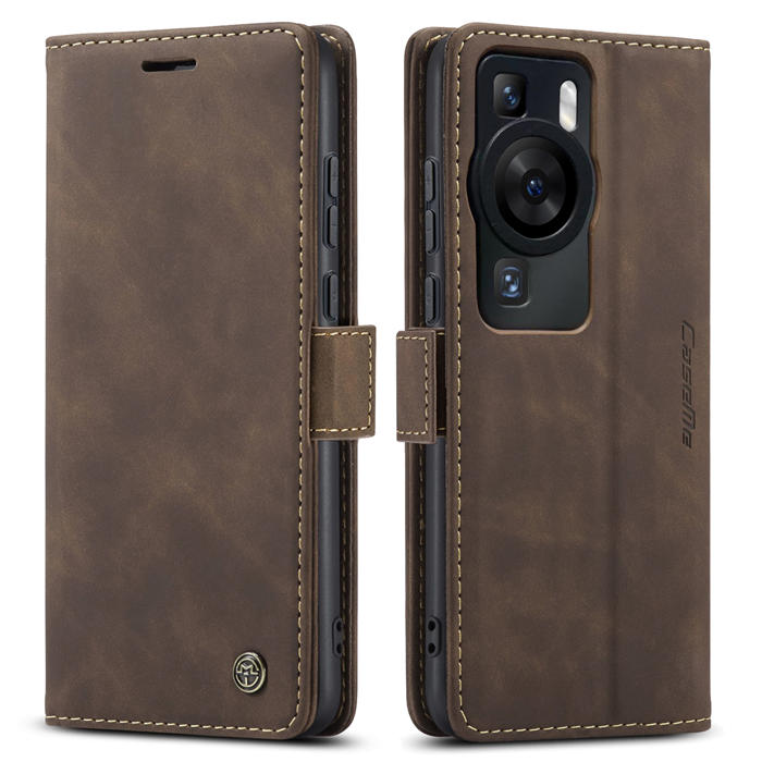 CaseMe Huawei P60 Pro Wallet Suede Leather Case