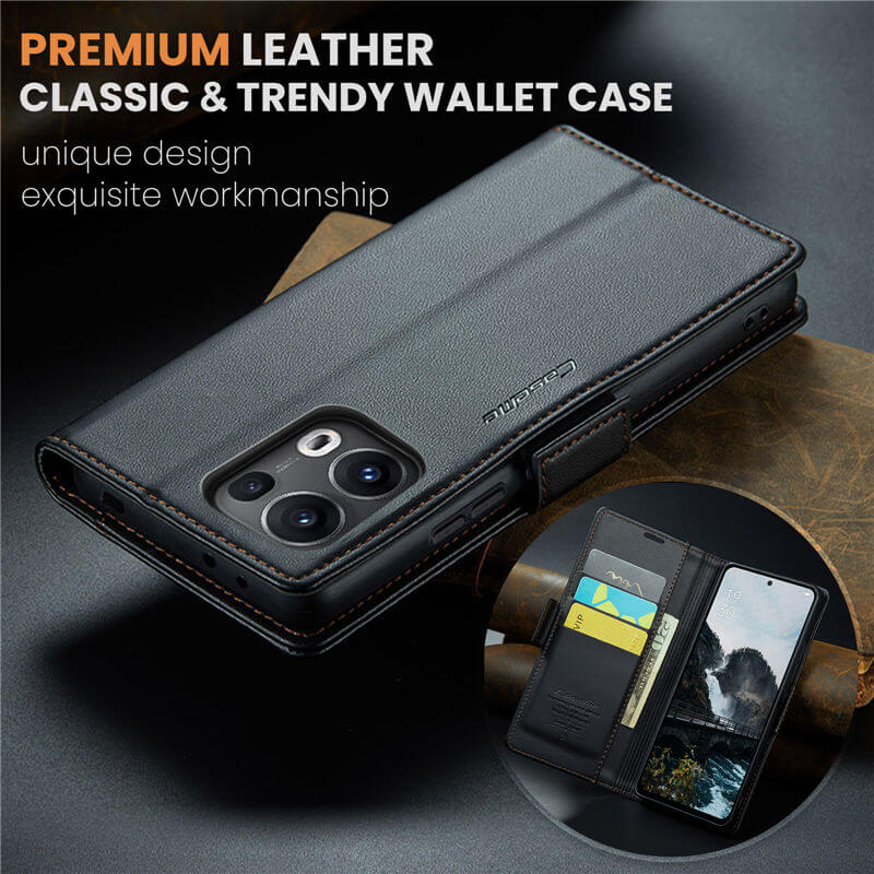 CaseMe OPPO Reno13 Pro Wallet RFID Blocking Case