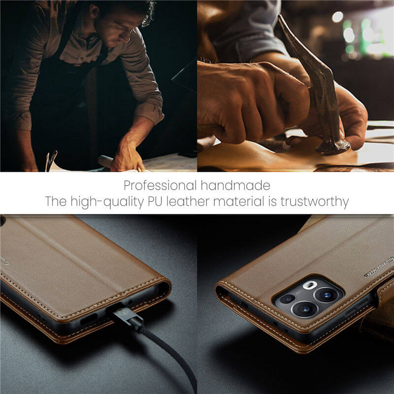 CaseMe OPPO Reno13 Pro Wallet RFID Blocking Case
