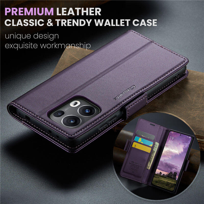 CaseMe OPPO Reno13 Pro Wallet RFID Blocking Case