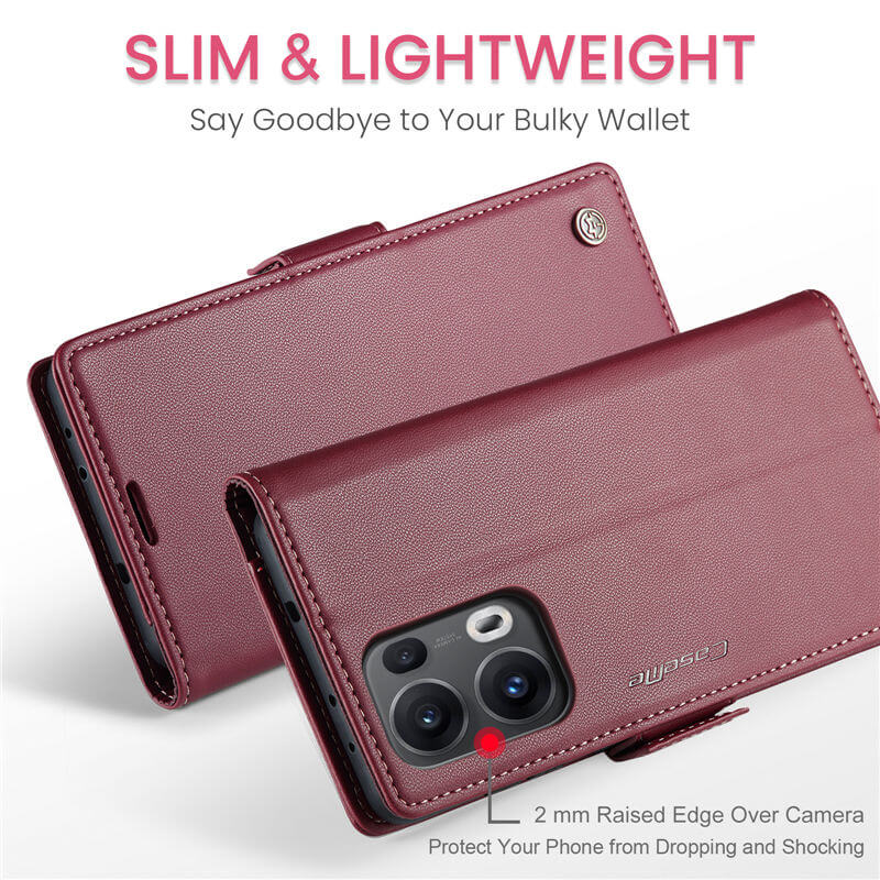 CaseMe OPPO Reno13 Pro Wallet RFID Blocking Case