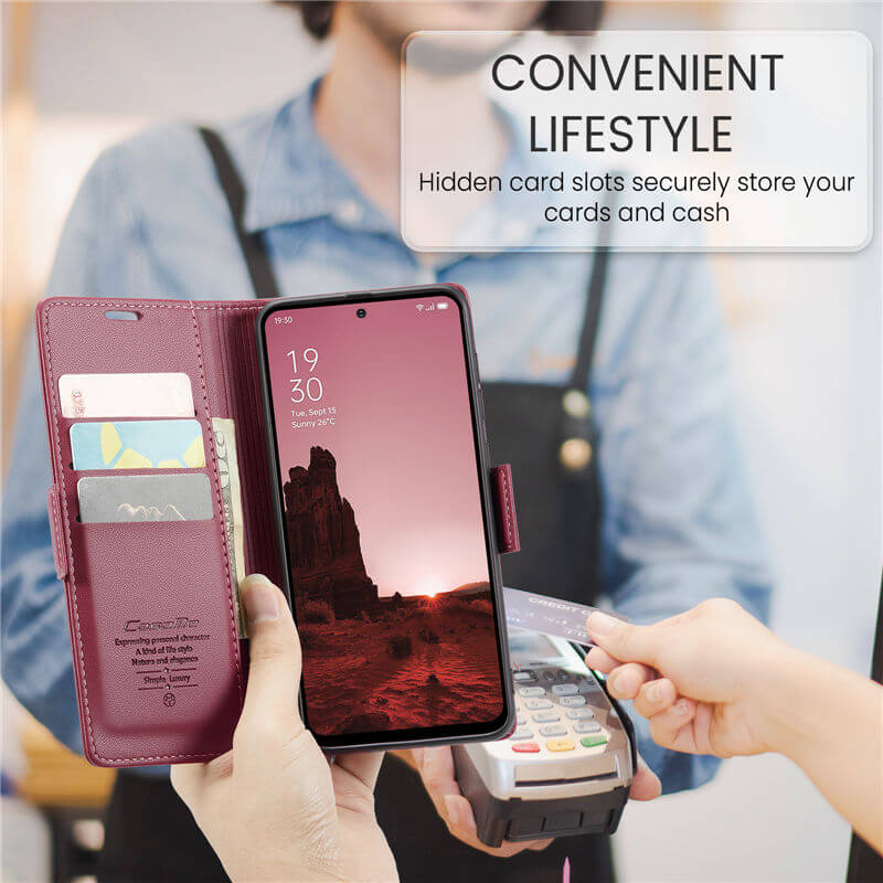 CaseMe OPPO Reno13 Pro Wallet RFID Blocking Case