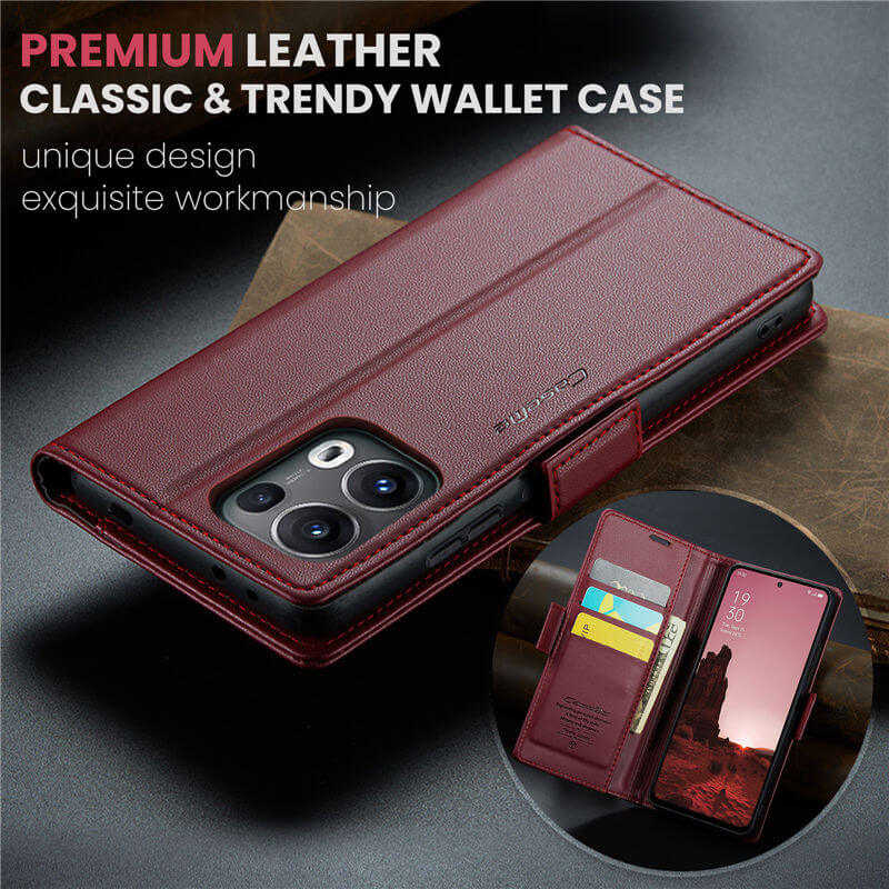 CaseMe OPPO Reno13 Pro Wallet RFID Blocking Case