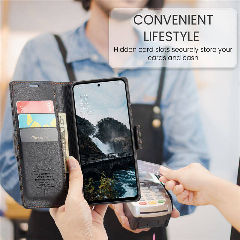 CaseMe OPPO Reno13 Wallet RFID Blocking Case