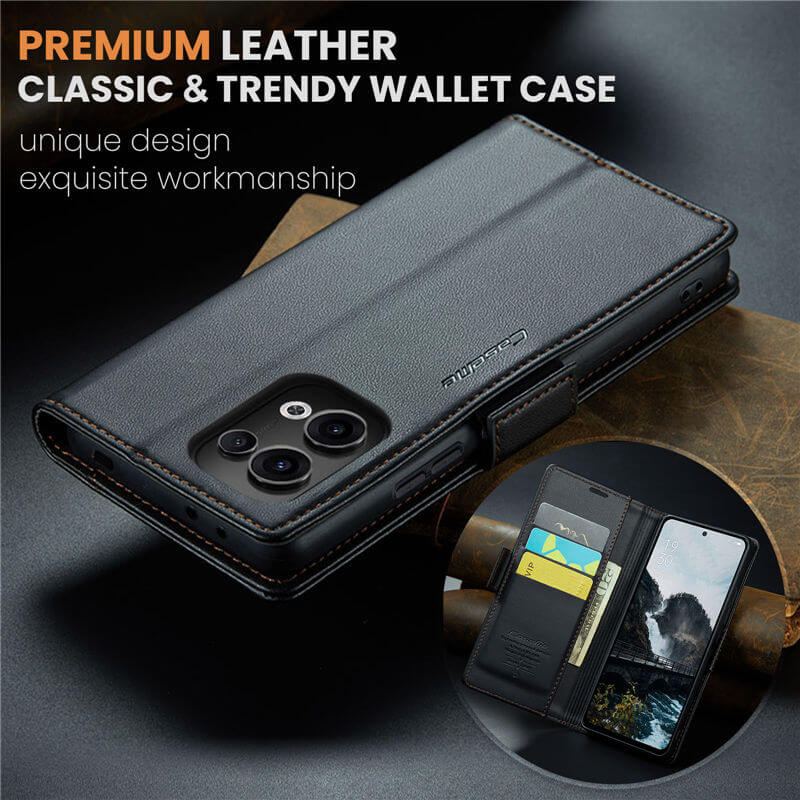 CaseMe OPPO Reno13 Wallet RFID Blocking Case