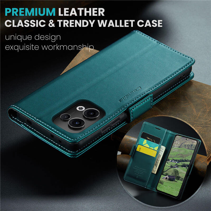 CaseMe OPPO Reno13 Wallet RFID Blocking Case