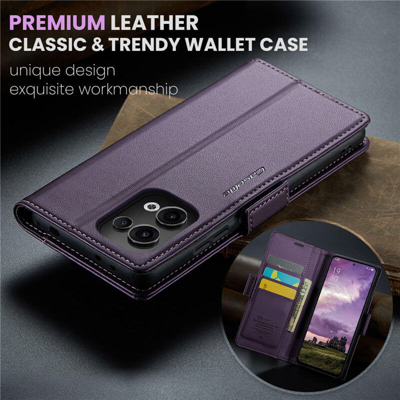 CaseMe OPPO Reno13 Wallet RFID Blocking Case