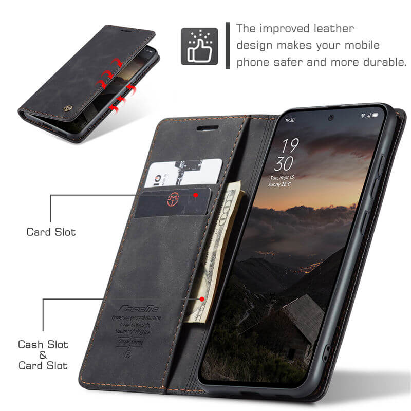 CaseMe OPPO Reno13 F 4G/5G Wallet Suede Leather Case