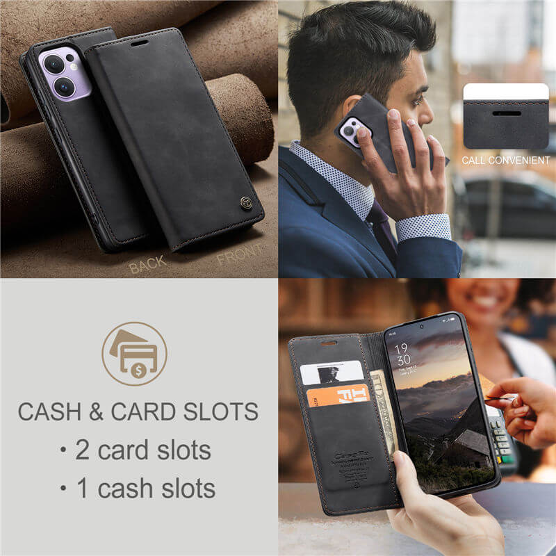 CaseMe OPPO Reno13 F 4G/5G Wallet Suede Leather Case