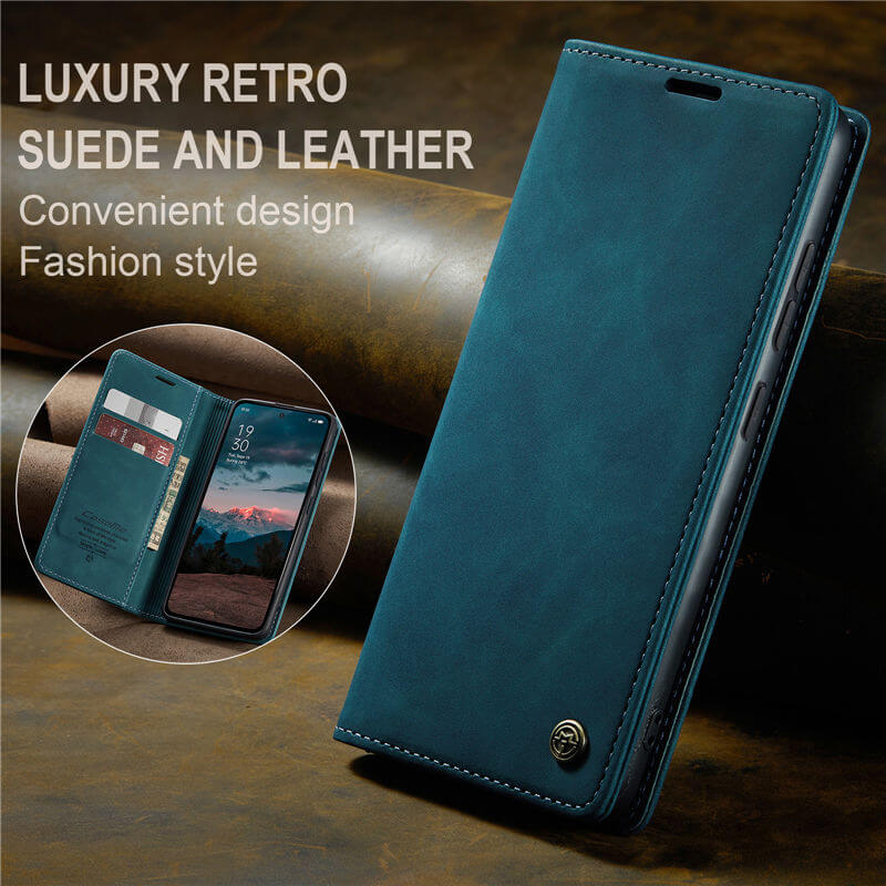 CaseMe OPPO Reno13 F 4G/5G Wallet Suede Leather Case