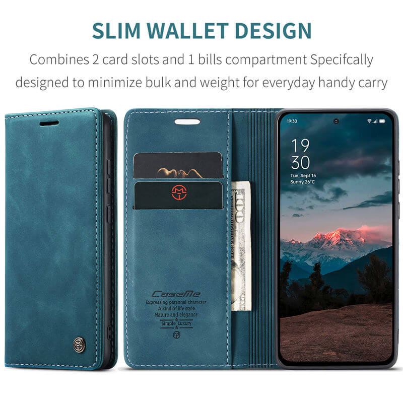 CaseMe OPPO Reno13 F 4G/5G Wallet Suede Leather Case