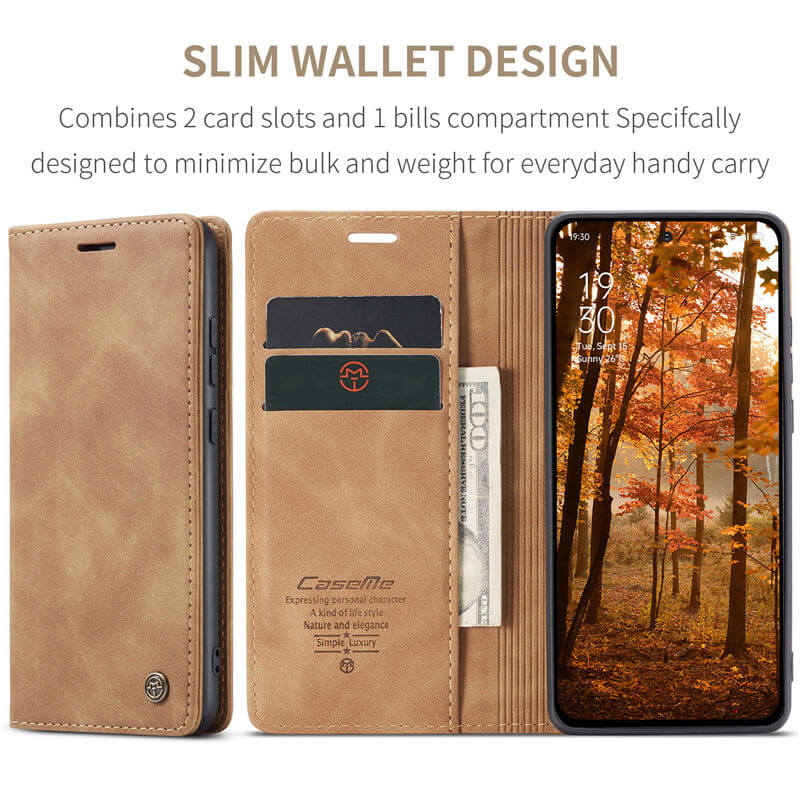 CaseMe OPPO Reno13 F 4G/5G Wallet Suede Leather Case