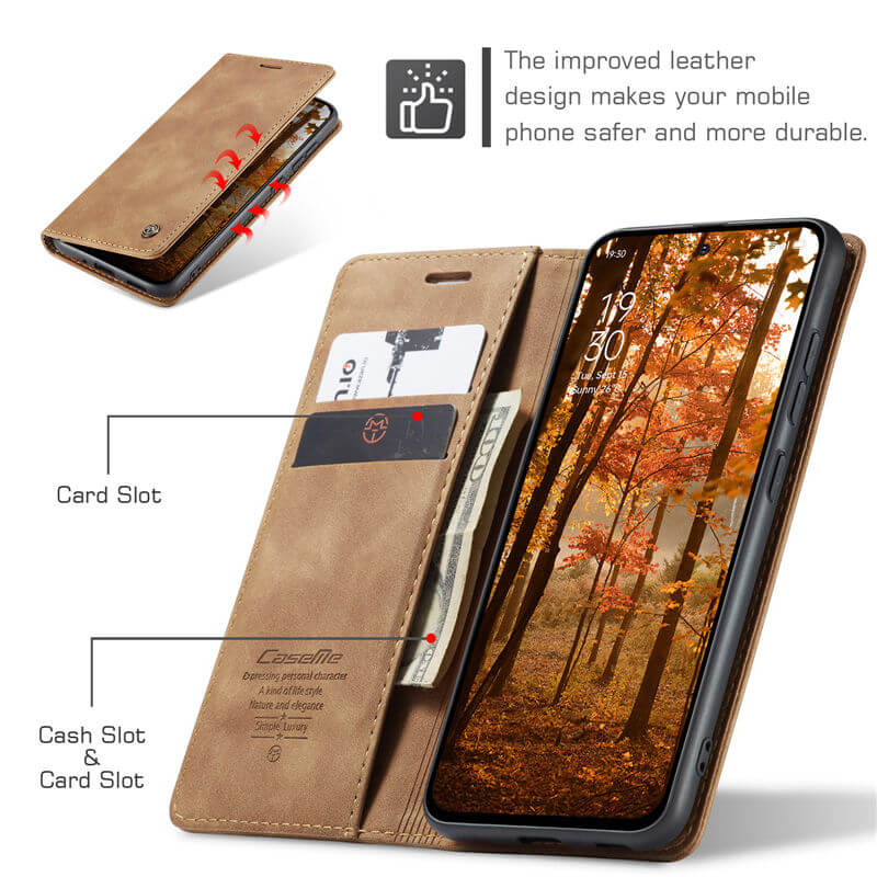 CaseMe OPPO Reno13 F 4G/5G Wallet Suede Leather Case