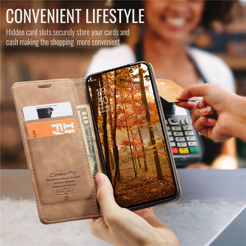 CaseMe OPPO Reno13 F 4G/5G Wallet Suede Leather Case