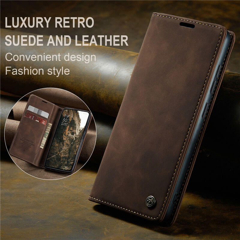 CaseMe OPPO Reno13 F 4G/5G Wallet Suede Leather Case