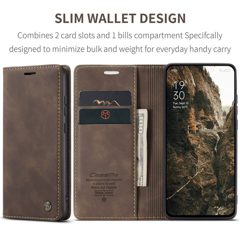 CaseMe OPPO Reno13 F 4G/5G Wallet Suede Leather Case