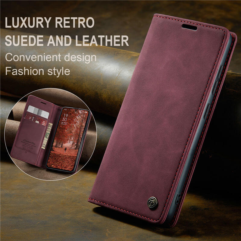 CaseMe OPPO Reno13 F 4G/5G Wallet Suede Leather Case