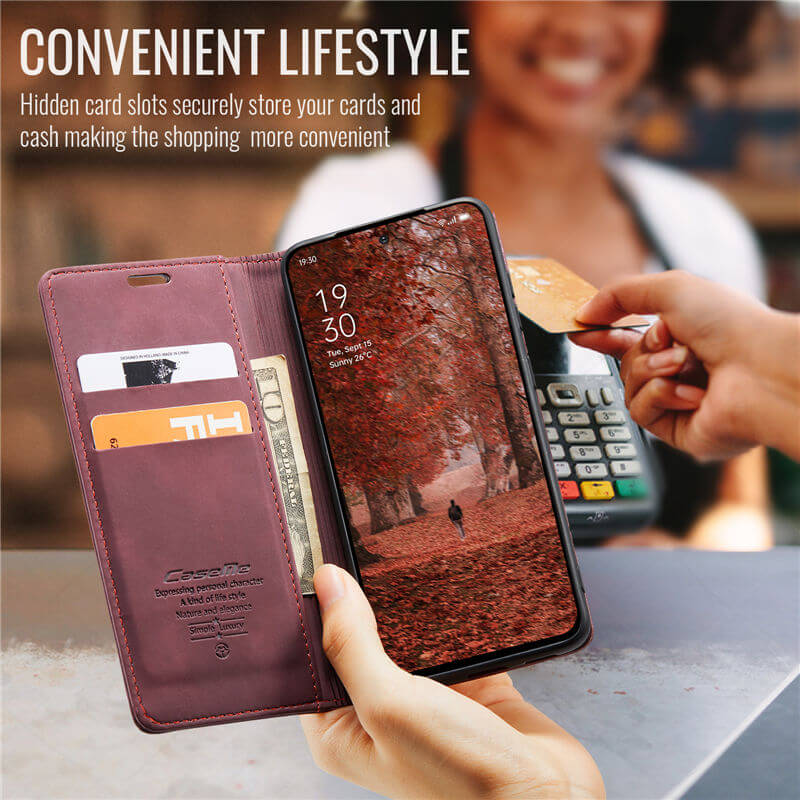 CaseMe OPPO Reno13 F 4G/5G Wallet Suede Leather Case