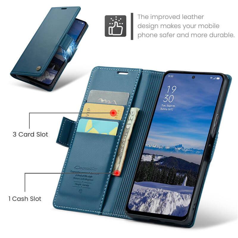 CaseMe OPPO Reno13 F 4G/5G Wallet RFID Blocking Case