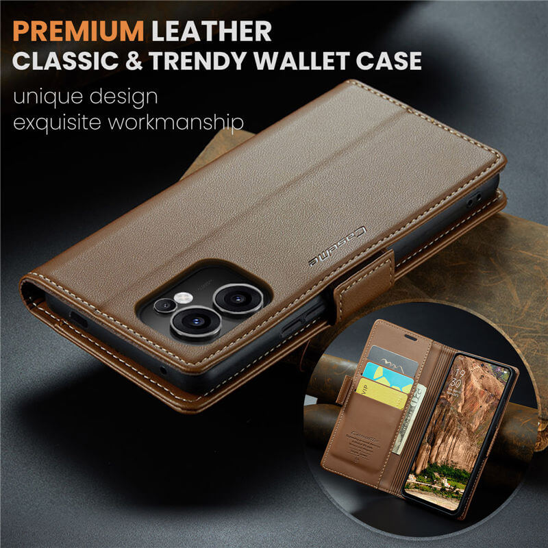 CaseMe OPPO Reno13 F 4G/5G Wallet RFID Blocking Case