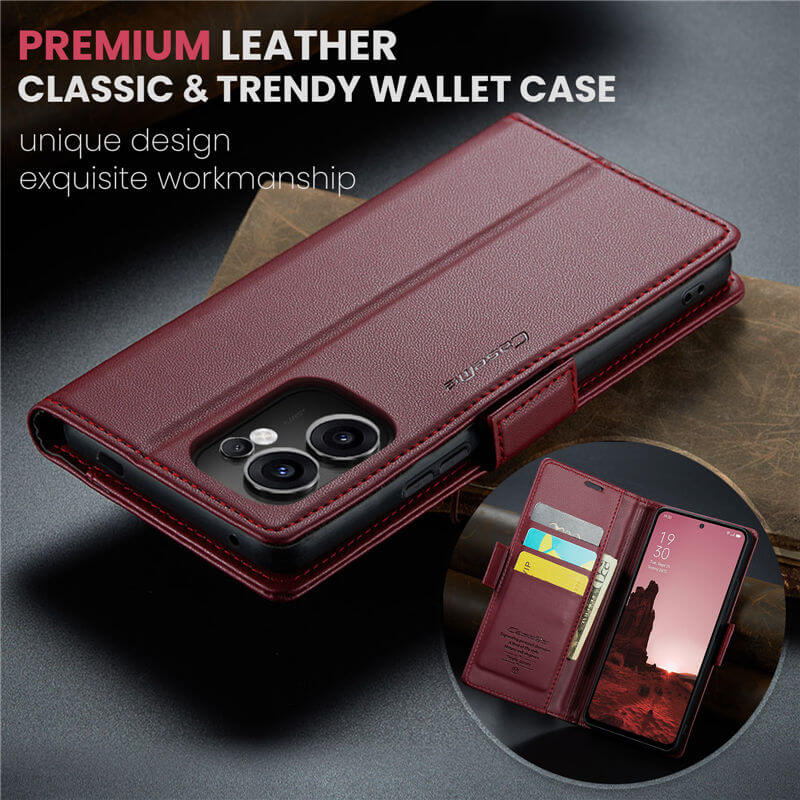 CaseMe OPPO Reno13 F 4G/5G Wallet RFID Blocking Case