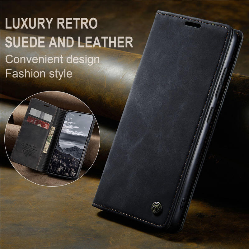 CaseMe OPPO Reno13 Pro Wallet Suede Leather Case