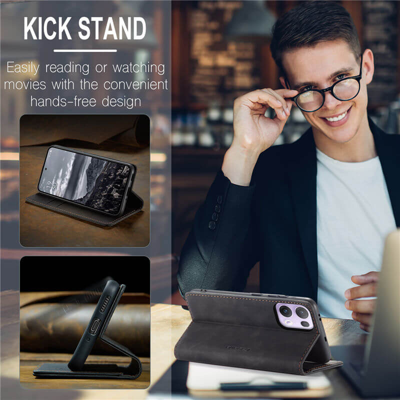 CaseMe OPPO Reno13 Pro Wallet Suede Leather Case