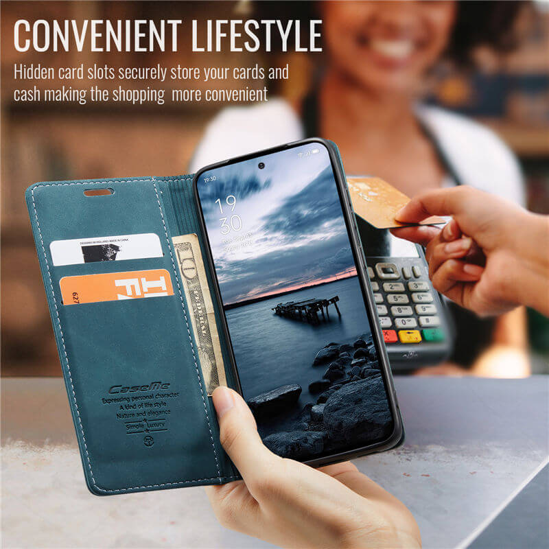 CaseMe OPPO Reno13 Pro Wallet Suede Leather Case