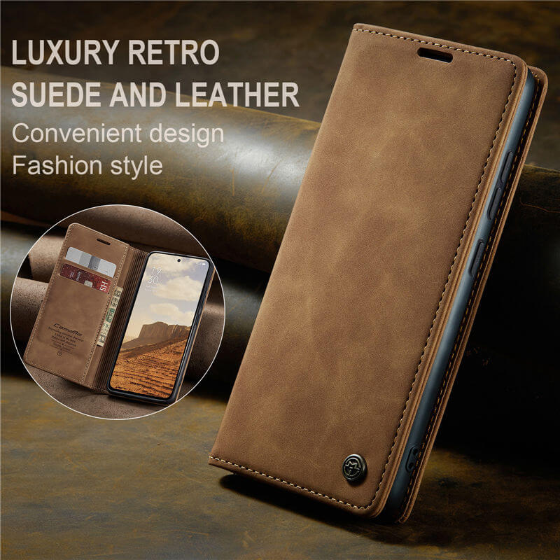 CaseMe OPPO Reno13 Pro Wallet Suede Leather Case