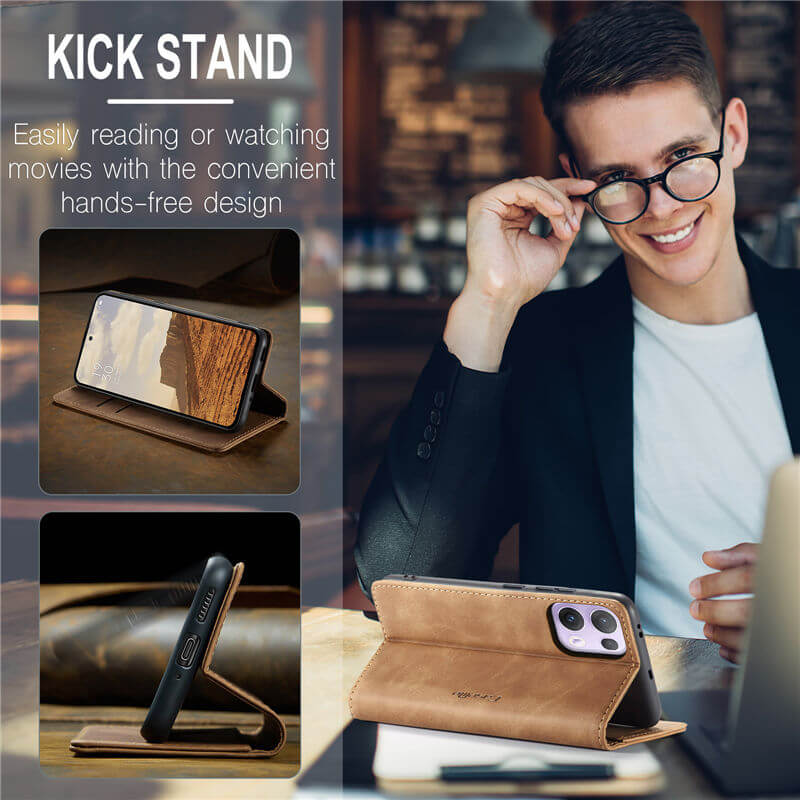 CaseMe OPPO Reno13 Pro Wallet Suede Leather Case