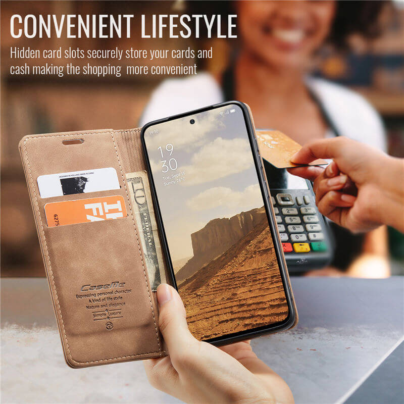 CaseMe OPPO Reno13 Pro Wallet Suede Leather Case