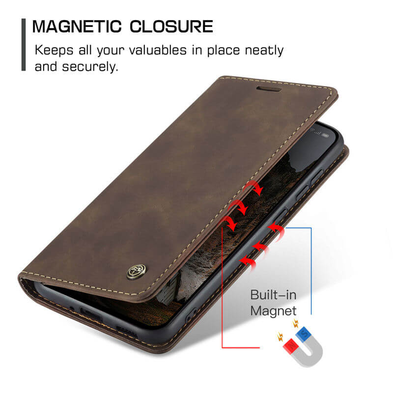 CaseMe OPPO Reno13 Pro Wallet Suede Leather Case