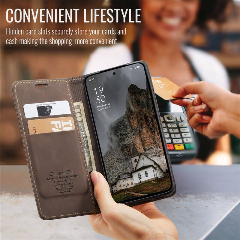 CaseMe OPPO Reno13 Pro Wallet Suede Leather Case