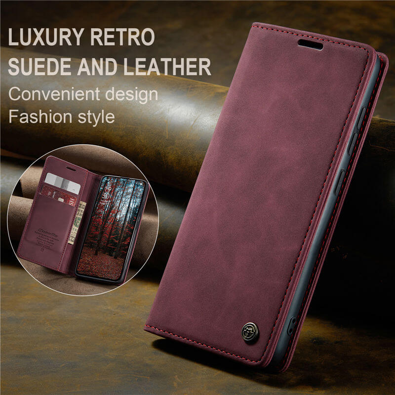 CaseMe OPPO Reno13 Pro Wallet Suede Leather Case