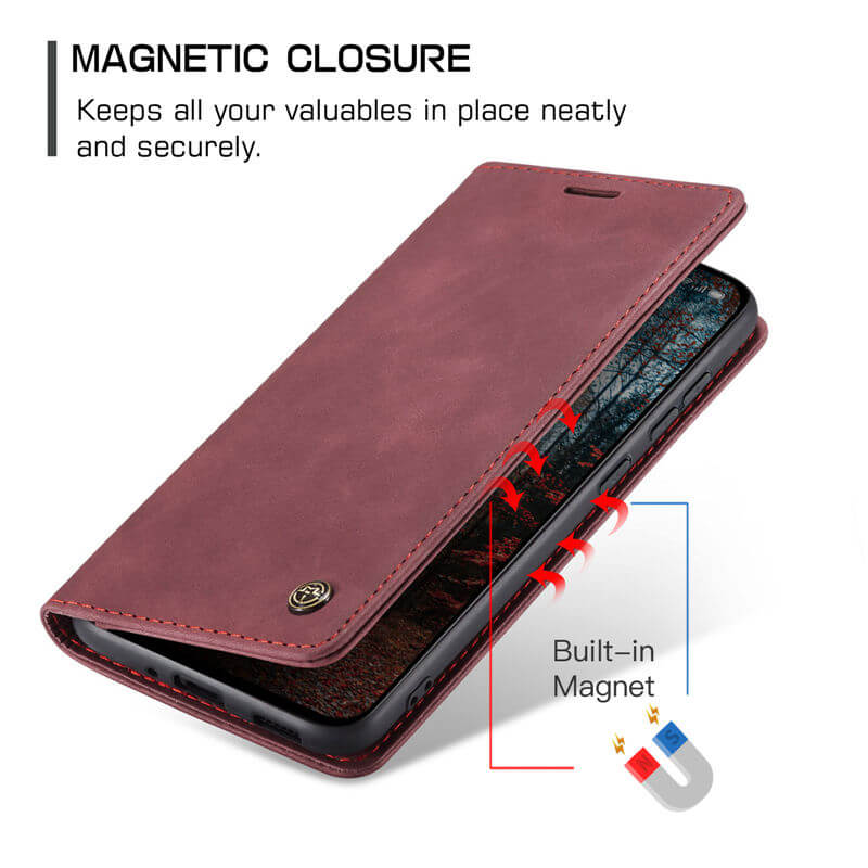 CaseMe OPPO Reno13 Pro Wallet Suede Leather Case