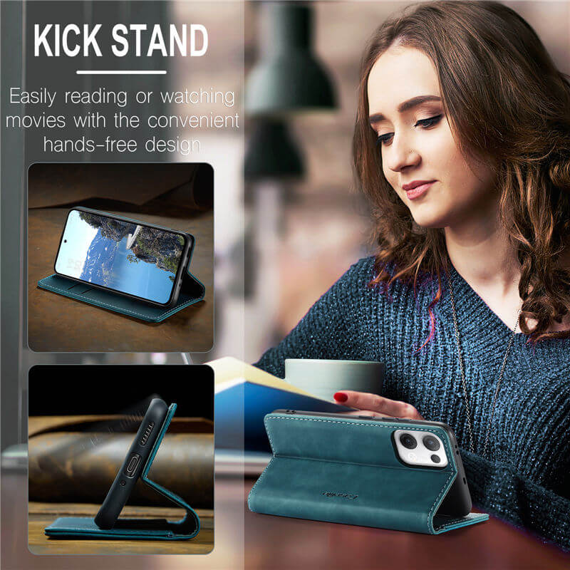 CaseMe OPPO Reno13 Wallet Suede Leather Case