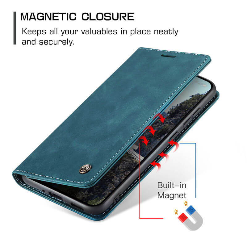 CaseMe OPPO Reno13 Wallet Suede Leather Case